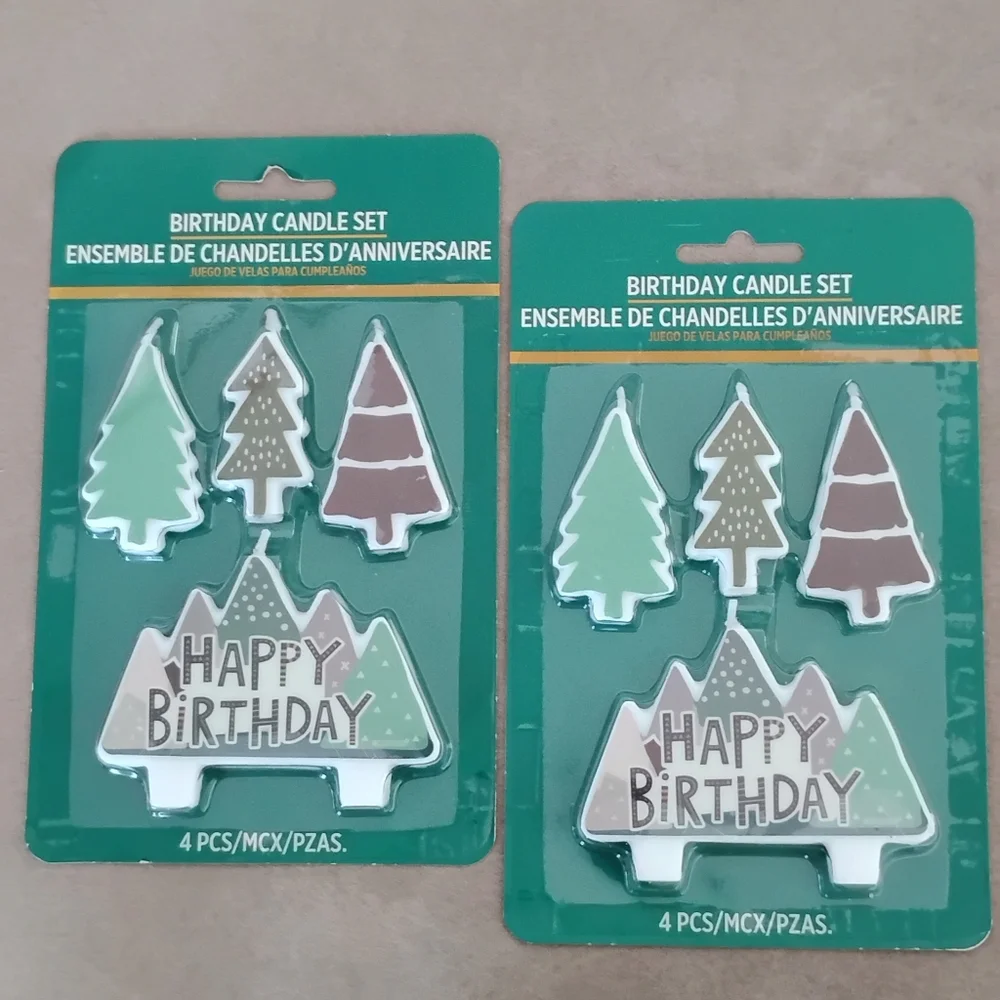 Two Packs Wilderness Birthday Tree Candles